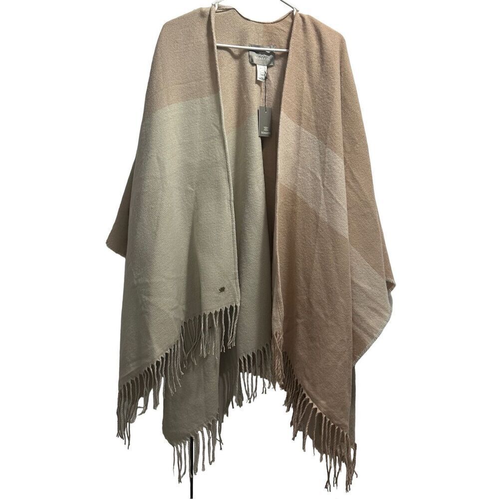 Womens Pink & Cream Soia & Kyo NWT Duster With Fringe